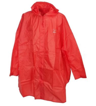 Image de Cape de pluie imperméable rouge - Elémenterre
