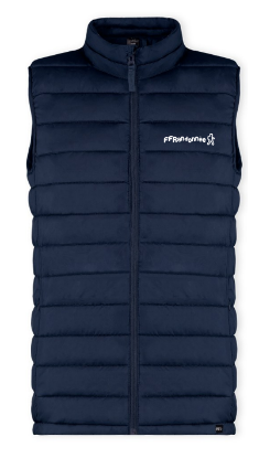 Image de Doudoune Sans Manches Mixte Bleu Marine FFRandonnée