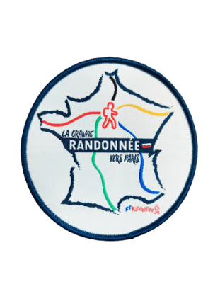 Image de Ecusson tissé La Grande Randonnée vers Paris