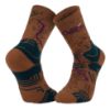 Image de Chaussettes tige haute TREK COLLECTOR GR® 20 marron-vert - BV Sport