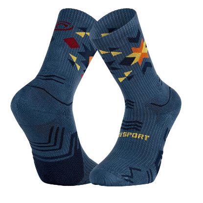 Image de Chaussettes TREK GR Haute "LYOCELL" Aztec Bleu