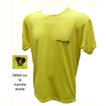 T-Shirt technique jaune Rando Santé