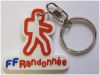 Porte-clés PVC souple 2D FFRandonnée